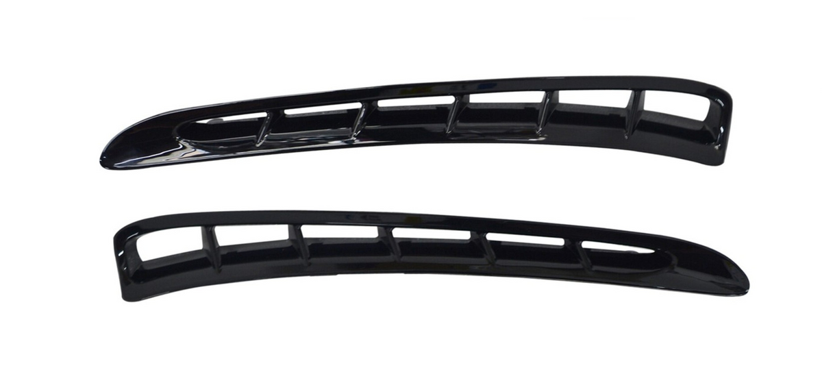 Fender Grill Set (Glossy Black) Right 970504633091 & Left 970504634091 Compatible With Porsche Panamera (2010-2013) Tag No.524