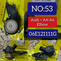 Thermostat Assembly (Elbow) 06E121111AC 06E121111G 06E121111D 06E121111H 06E121111M Compatible With AUDI A4 B8 (8K2) | A4 / S4 & A6 C7 (4G2, 4GC) | A6 / S6 Tag No.53