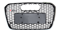 RS6 Black And Chrome Honeycomb Show Grill Compatible With Audi Audi = A6 (2012-15) Tag No.53