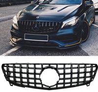 GTR Black Show Grill Compatible With  Mercedes  Benz A-Class W176(2016-2019) Tag 28