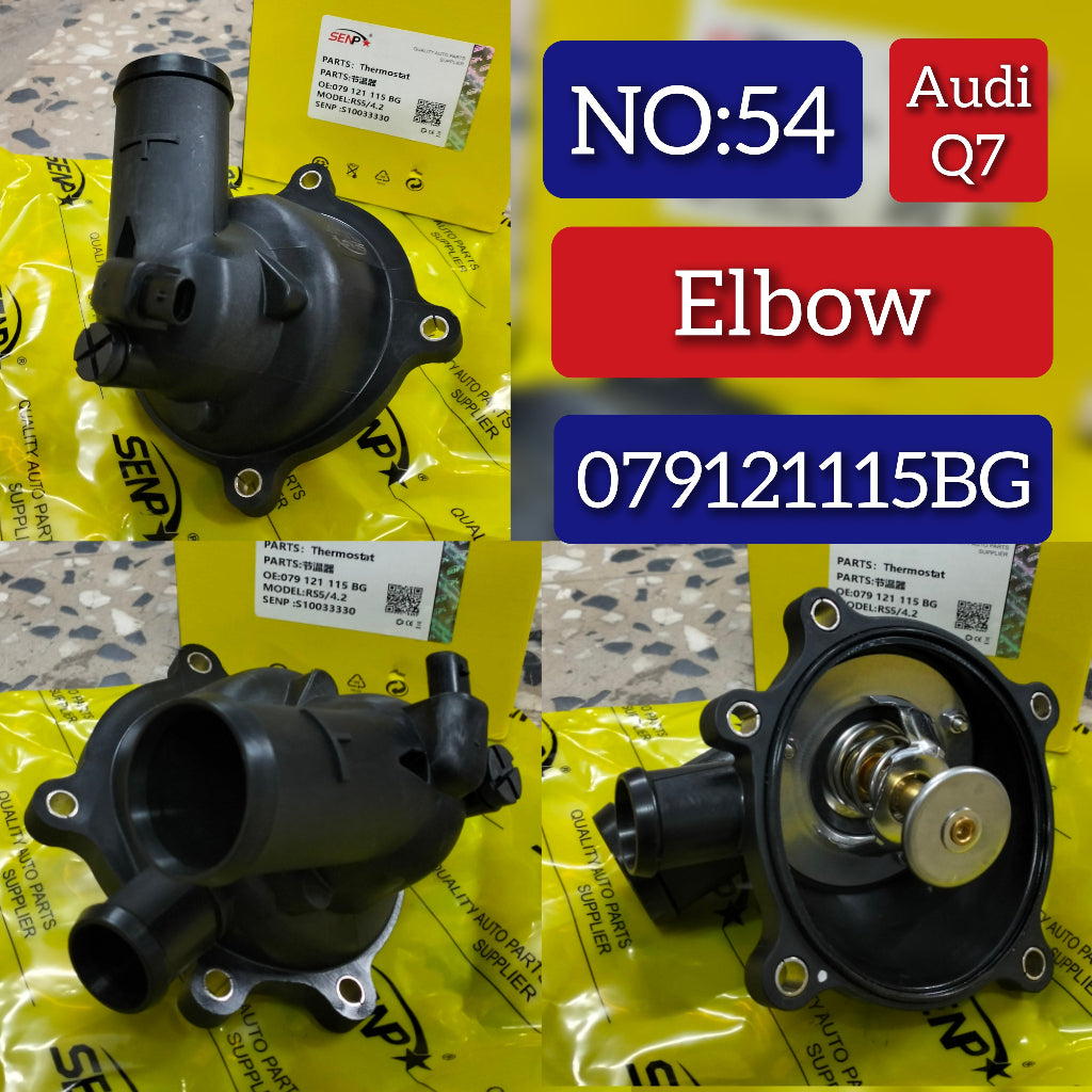 Thermostat Elbow 079121115BG 079121115AA 079121115BB 079121115BJ 079121115R 079121115T Compatible With AUDI Q7 Tag No.54