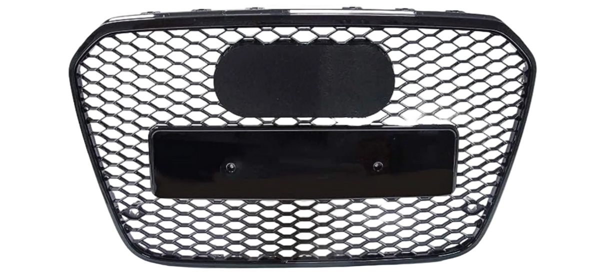 RS6 Full Black Honeycomb Show Grill Compatible With Audi A6 C7(2012-15) Tag No.54