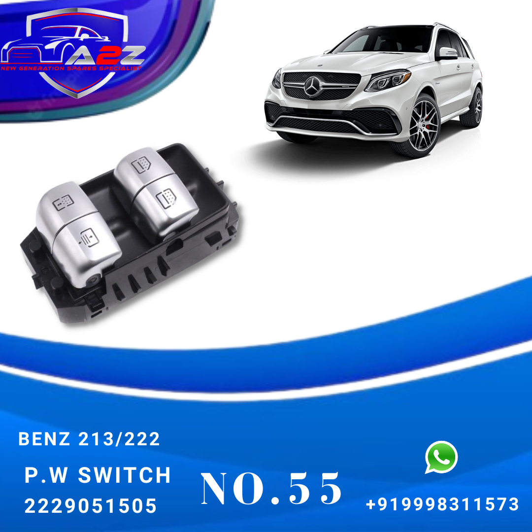 Effortless Control MERCEDES BENZ E-CLASS W213 & S-CLASS W222 Black Power Window SWITCH 2229051505 2229052104 A2229051505 A2229052104 For models W213 and W222 Tag-SW-55