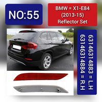 Rear Bumper Reflector Left 63147314883 & Right 63147314884 Compatible With BMW X1 E84 2013-2014 Tag-RB-55