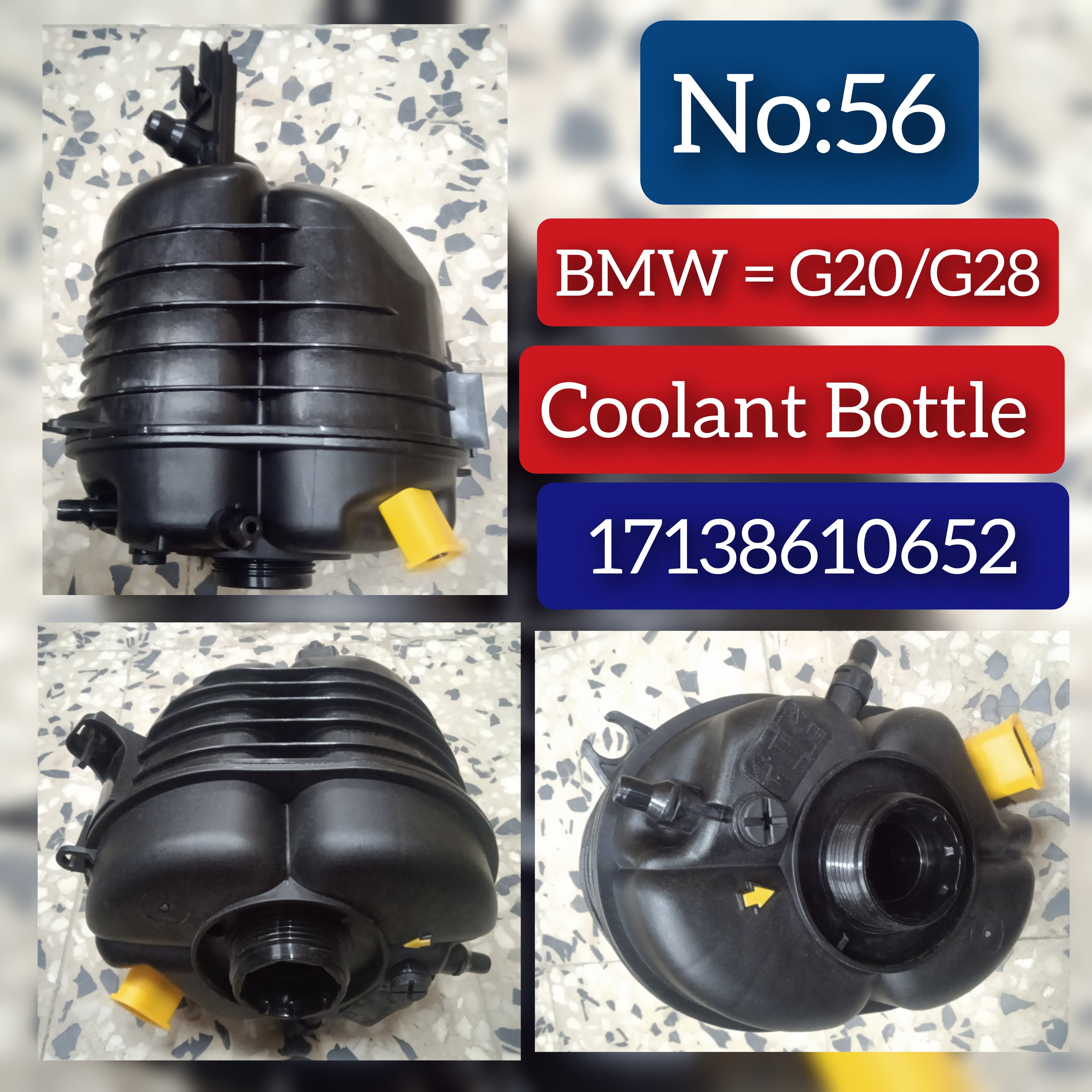 Coolant Bottle 17138610652 For BMW 3 Series G20, G80, G28  Tag-B-56