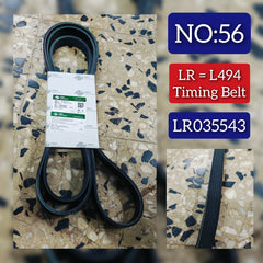 Belt LR035543 Compatible With LAND ROVER DISCOVERY V (L462) & RANGE ROVER IV (L405) & RANGE ROVER SPORT II (L494) Tag no : 56