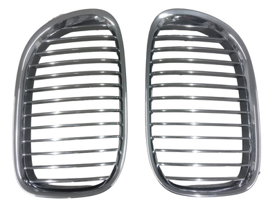 Kidney Grill Set 51117184151 L.H &  51117184152 R.H Compatible With  BMW 7 Series F01,F02 Tag 56