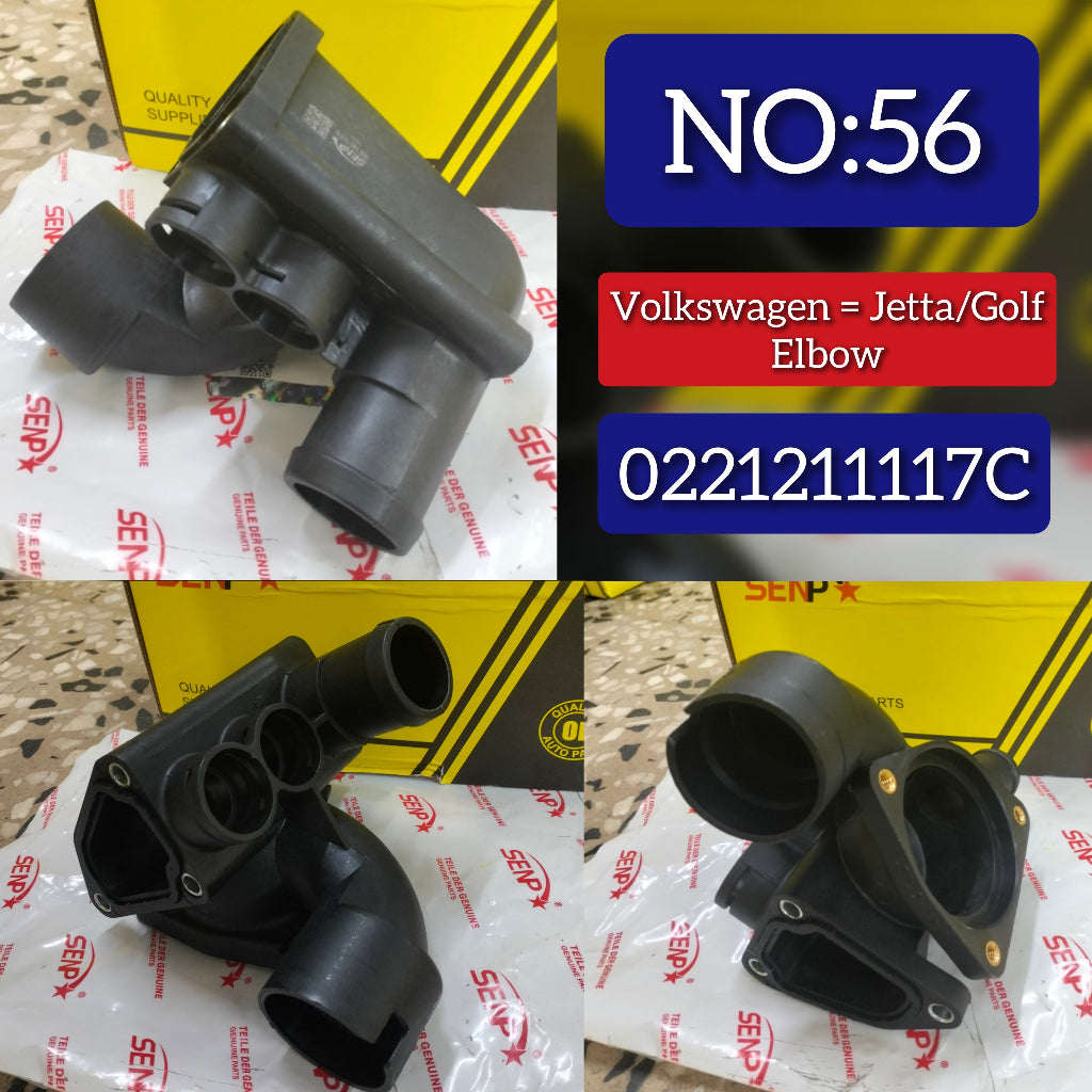 Coolant Thermostat Housing Assembly Elbow 0221211117C 2212111170 Compatible With VW GOlF/JETTA Tag No.56