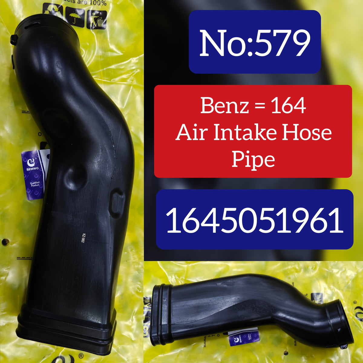 Air Intake Hose Pipe 1645051961 Compatible With Mercedes Benz = W164 Tag No.579