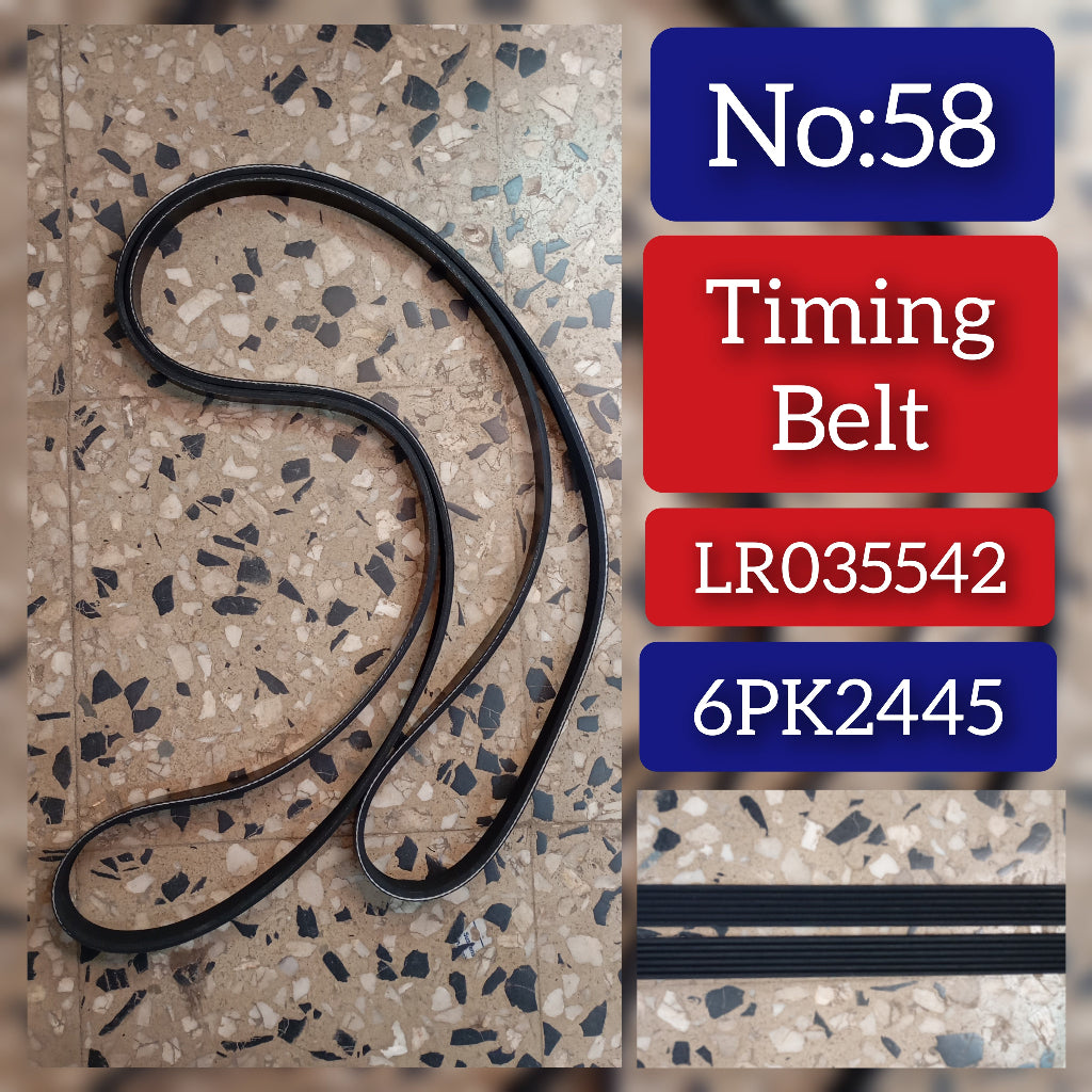 Multi Rib Belt 6PK2445 A0099971892 Compatible With MERCEDES-BENZ G-CLASS (W463) (CONTINENTAL) Tag No.58