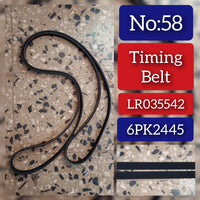 Multi Rib Belt 6PK2445 A0099971892 Compatible With MERCEDES-BENZ G-CLASS (W463) (CONTINENTAL) Tag No.58