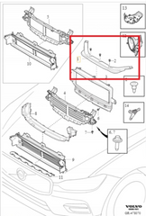 Radiator Support Engine Shield 31407990  Compatible With VOLVO XC60 (2018-2025) Tag No.5