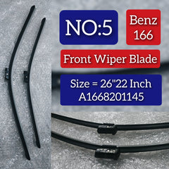 Front Wiper Blade Set (26"22 Inch) A1668201145 A1668201145 Compatible With MERCEDES-BENZ-CLASS (W166)) Tag No.5