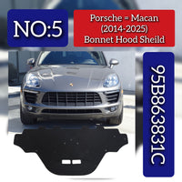 Bonnet Hood Shield 95B863831C Compatible With Porsche Macan (2014-2017) Tag No.5