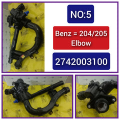 Elbow (Thermostat) 2742003100 2742000115 For MERCEDES-BENZ A-CLASS W176 & B-CLASS W246, GLA-CLASS X156 Tag-E-05