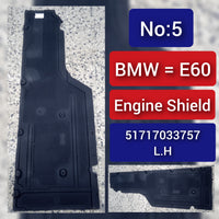 Trim Underbody Paneling  Left 51717033757 Compatible with BMW 5 Series E60 Tag No.5