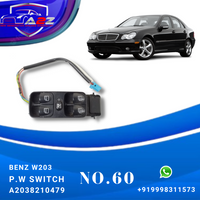 Black 7 Wire Window Switch For BENZ C-CLASS W203 A2038210479 2038218051 A2038210479 A2038218051 Tag-SW-60