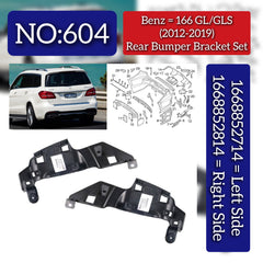 Rear Bumper Bracket Set Left 1668852714 & Right 1668852814 Compatible With Mercedes-Benz GLS W166 (2012-19) Tag No.604