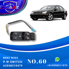 Black 7 Wire Window Switch For BENZ C-CLASS W203 A2038210479 Tag-SW-60