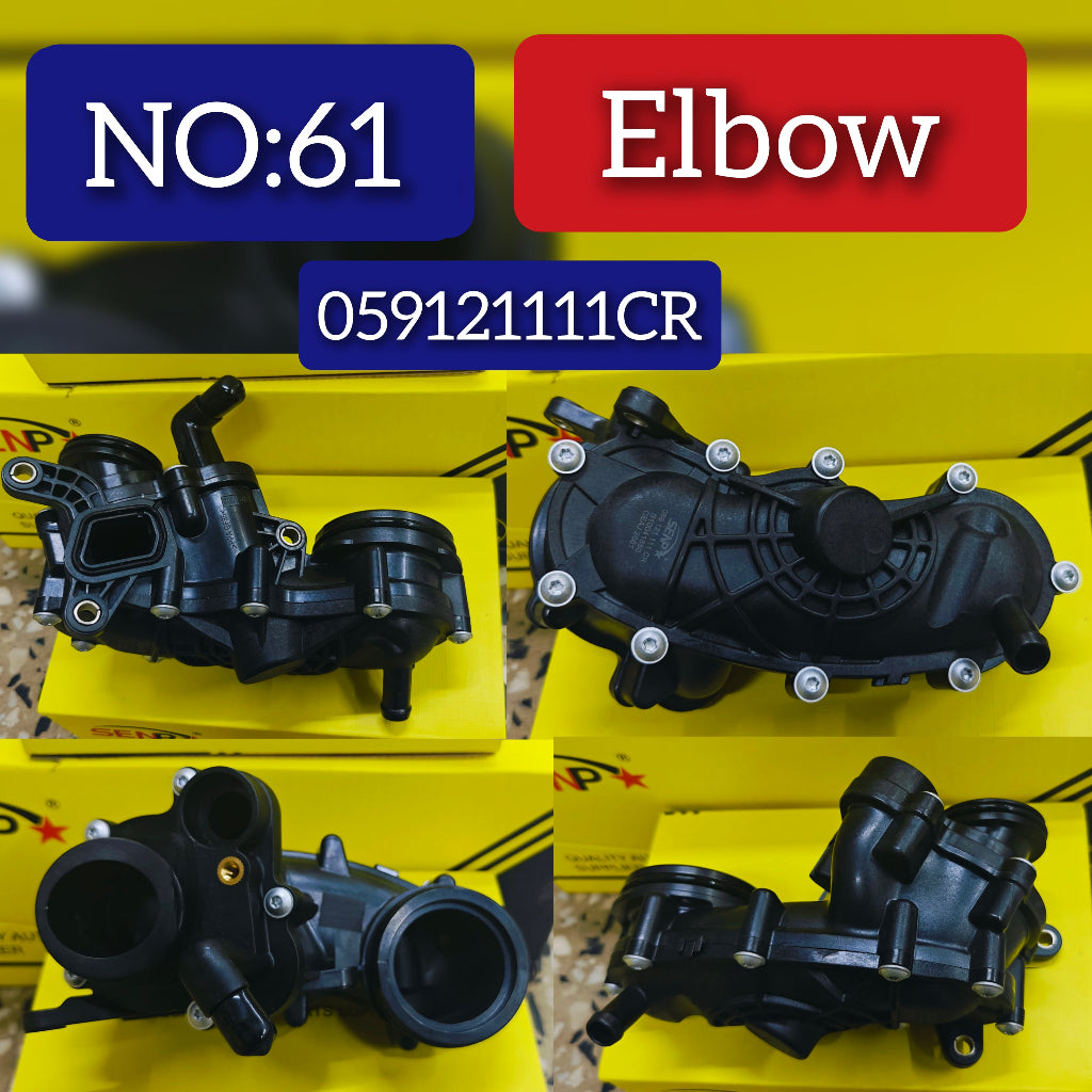 Elbow 059121111CR 059121111AQ 059121111BG 059121111BK 059121111BM 059121111CF Compatible With AUDI A6 C7 (4G2, 4GC) | A6 / S6 & Q7 (4MB, 4MG, 4MQ) Tag:61