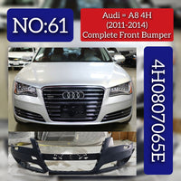 Front Bumper 4H0807065E 4H0807065C 4H0807065A Compatible With AUDI & A8 D4 (4H2, 4H8, 4HC, 4HL) | A8 / S8 | A8L Tag No.61