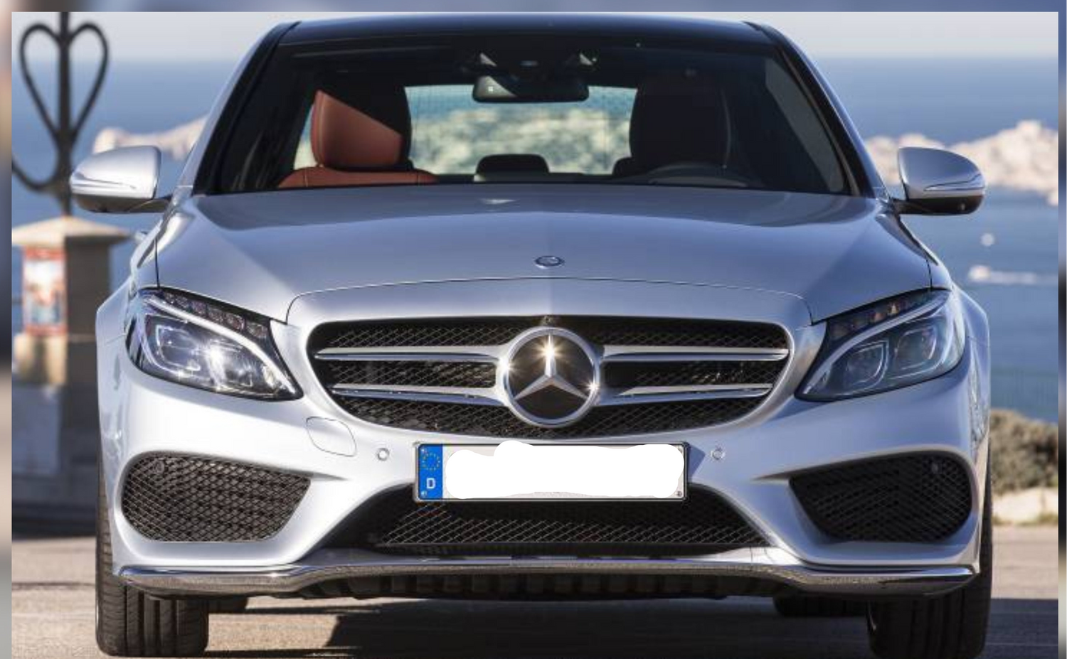 Show Grill (Original) 2058880023 Compatible With Mercedes Benz W205 (2014-20) Tag No.61