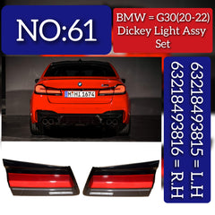 Inner Tail Light Rear Lamp Compatible With BMW 5 Series G30 Inner Tail Light Rear Lamp Left 63218493815 & Right 63218493816 (2020-2022) Tag No.61