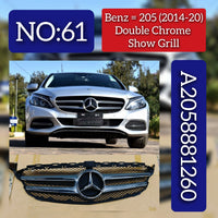 Diamond Show Grill 2058881260 A2058881260 Compatible With Mercedes-Benz C-Class W205 (2015-2023) Tag No.61