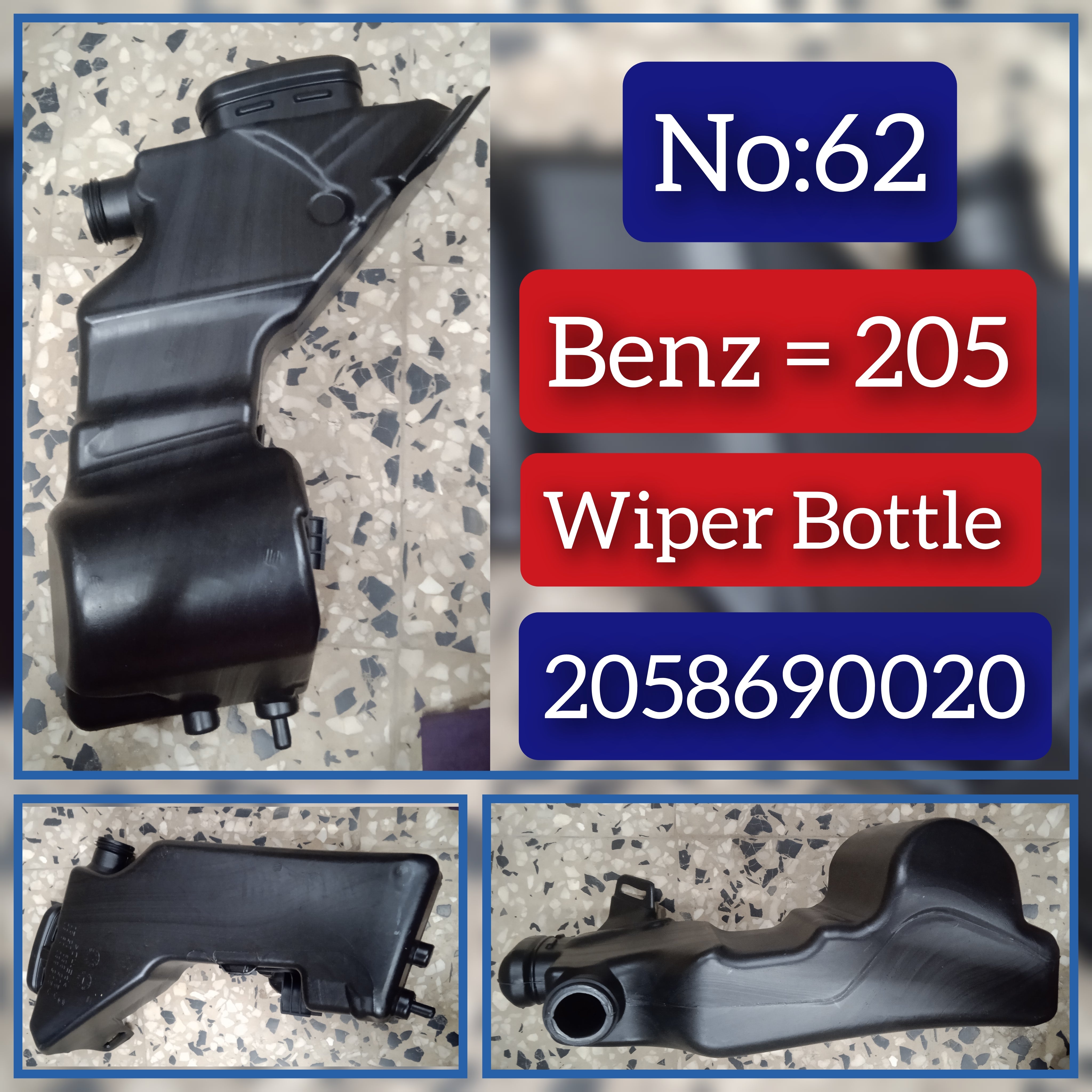 Wiper Bottle 2058690020 for MERCEDES-BENZ C-CLASS W205 Tag-B-62