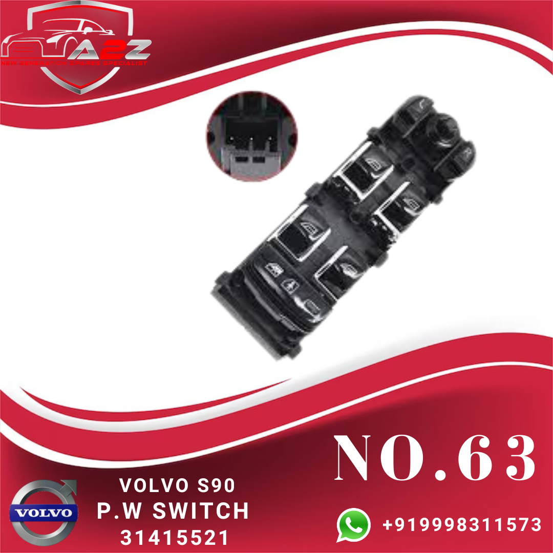 Black Window Switch For VOLVO S90 31415521 Tag-SW-63