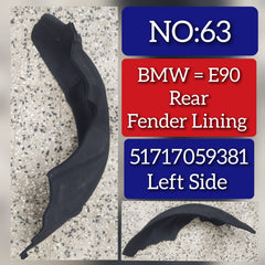Rear Left Fender Liner 51717059381 Compatible With BMW 3 Series E90 Tag-FE-63