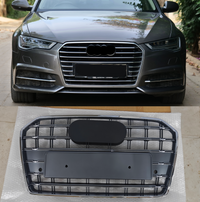 S6 Matt Grey Upgrade Show Grill 4GD853651LM1QP Compatible With AUDI A6 4G (2017-2018) Tag No.63