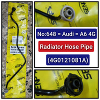 Radiator Hose Pipe 4G0121081AK Compatible With AUDI A6 C7 (4G2, 4GC) | A6 / S6 Tag No.648