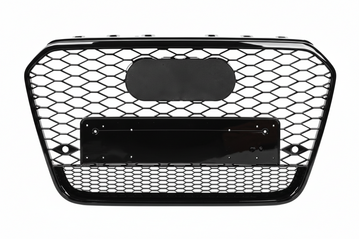 RS6 Quattro Black Honeycomb Show Grill Compatible With Audi A6 C7 Facelift (2016-18) Tag No.65
