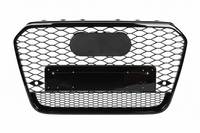 RS6 Quattro Black Honeycomb Show Grill Compatible With Audi A6 C7 Facelift (2016-18) Tag No.65