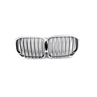 Kidney Grill 51137454887 Silver Chrome  Compatible With BMW X5 G05 Tag 66