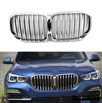 Kidney Grill 51137454887 Silver Chrome  Compatible With BMW X5 G05 Tag 66