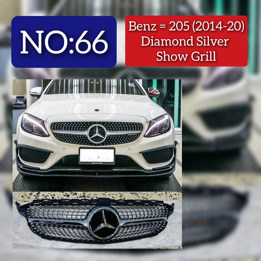 Show Grill Compatible With Mercedes Benz C-Class W205  (2014-2019) Tag 66