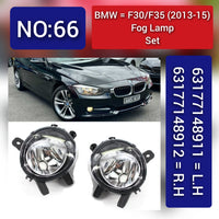 Fog Lamp Fog Light Compatible With BMW 3 Series F30, F35 2013-2015 Fog Lamp Fog Light Left 63177148911  & Right 63177148912 Tag-FO-66