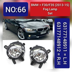 Fog Lamp Fog Light Compatible With BMW 3 Series F30, F35 2013-2015 Fog Lamp Fog Light Left 63177148911  & Right 63177148912 Tag-FO-66