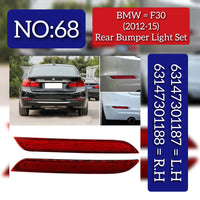 Rear Bumper Light Set Left 63147301187 Right 63147301188 Compatible With BMW  3 SERIES F30 Tag No.68