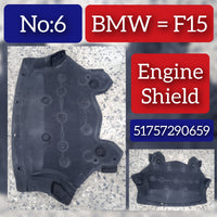 Engine Shield/Engine Guard 51757290659 Compatible With BMW For X5 F15 Tag No:6