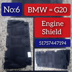 Engine Splash Shields 51757447194 Compatible with BMW 3 Series G20 Tag No.6
