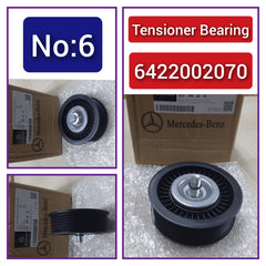 Belt Idler Pulley 1372020119  6422002070  6422000970 Compatible with MERCEDES-BENZ CLS (C218) & GL-CLASS (X166) & GLC (X253) &  E-CLASS (W212) & E-CLASS (W213) & S-CLASS (W221, V221) & S-CLASS (W222, V222, X222) Tag no : 2