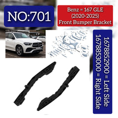 Front Bumper Bracket Left 16788530001678853000& Right 1678853000 Compatible With Mercedes-Benz GLE Class W167 (2020-2025) Tag No.701