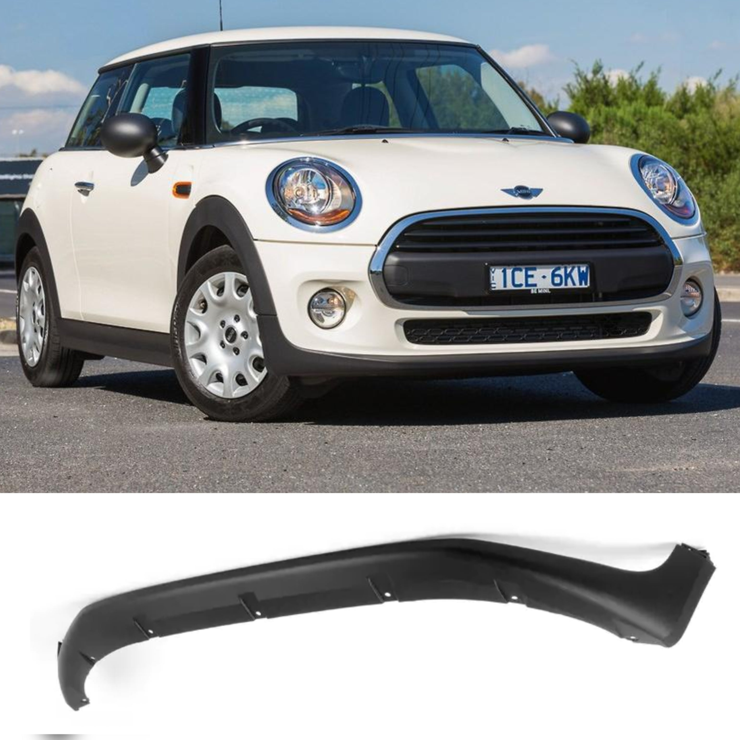 Front Black Band Spoiler  51117301622 Compatible With  MINI F55 (2014-2018) Tag No.707