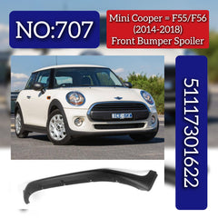 Front Black Band Spoiler  51117301622 Compatible With  MINI F55 (2014-2018) Tag No.707