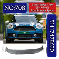 Front Bumper Spoiler 51117478630 Compatible With MINI COOPER COUNTRYMAN (F60) (2017-2022) Tag No.708
