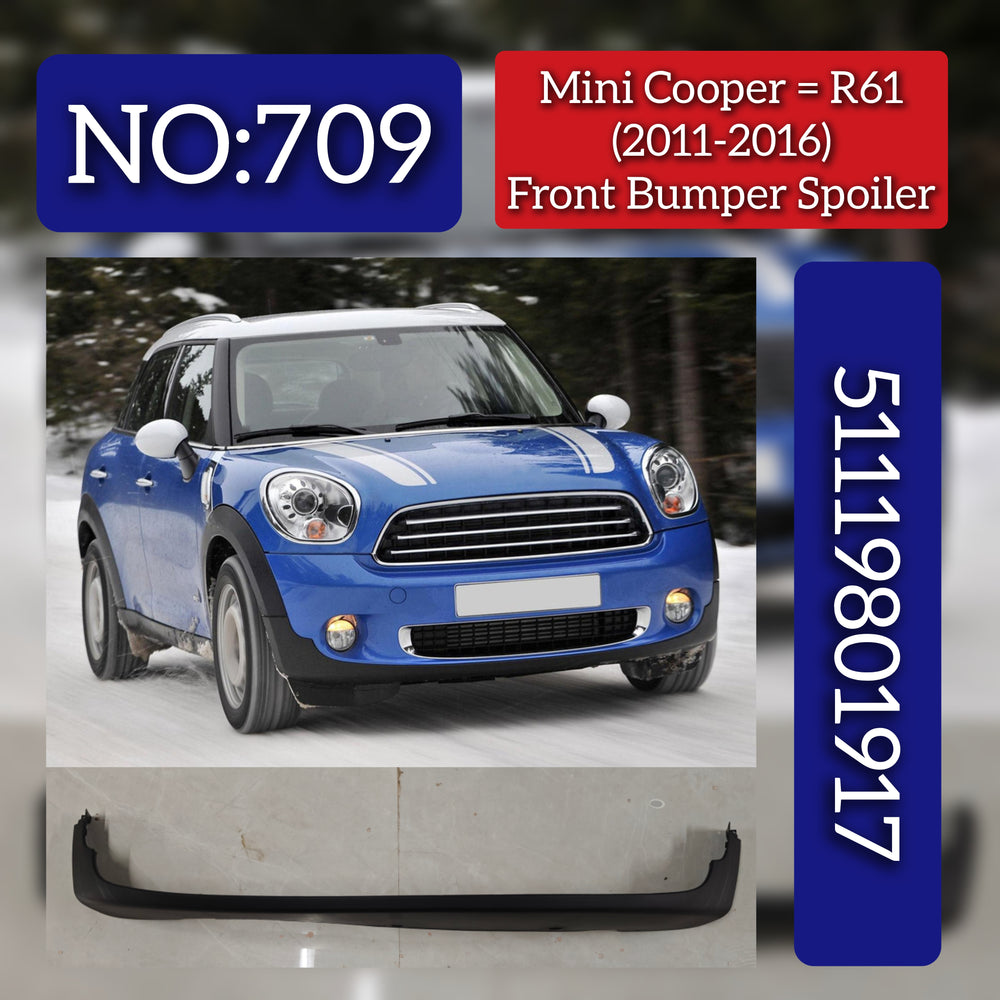 FRONT BUMPER CENTER LOWER SPOILER  51119801917 Compatible With MINI COUNTRYMAN (R60)