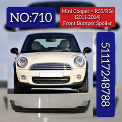 FRONT BUMPER CENTER LOWER SPOILER  51117248788 Compatible With MINI (R56) & MINI Convertible (R57) No :- 710